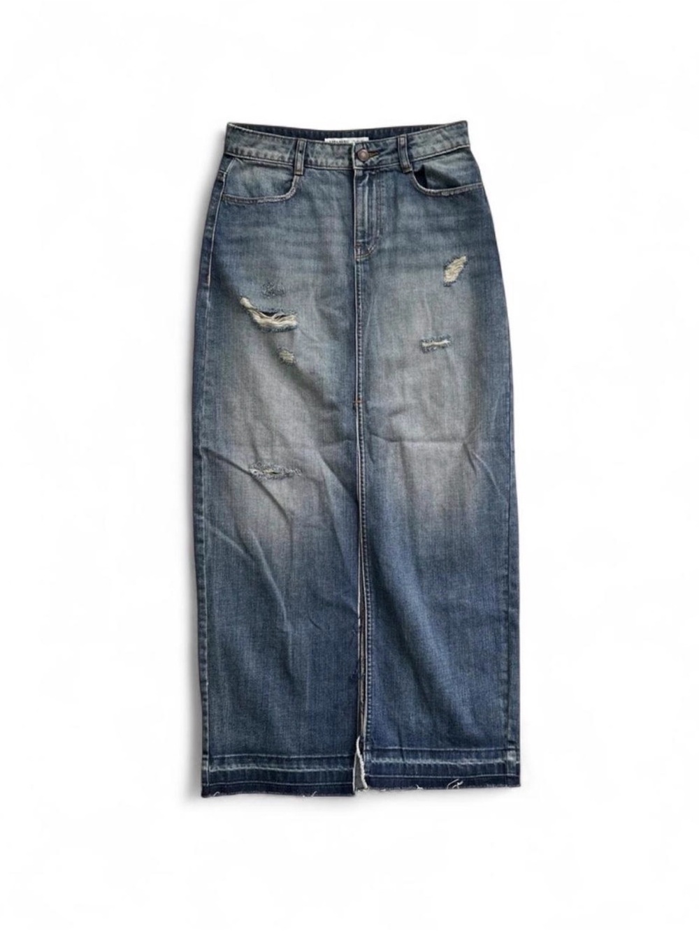 Zara Denim Maxi Skirt Size S